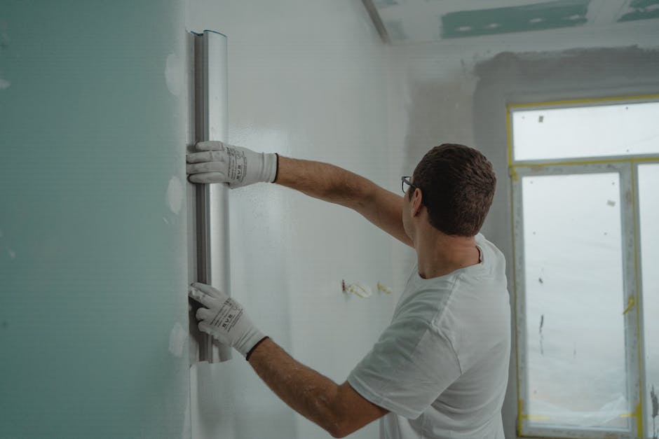 Kitchen renovation contractor working